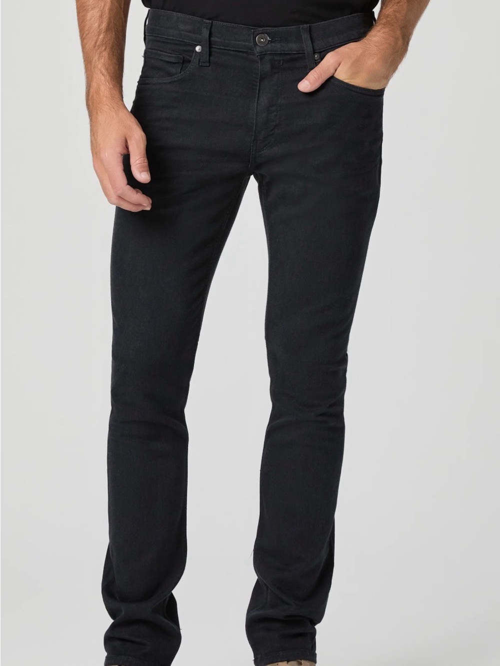 PAIGE Men's Skinny Jeans in Black